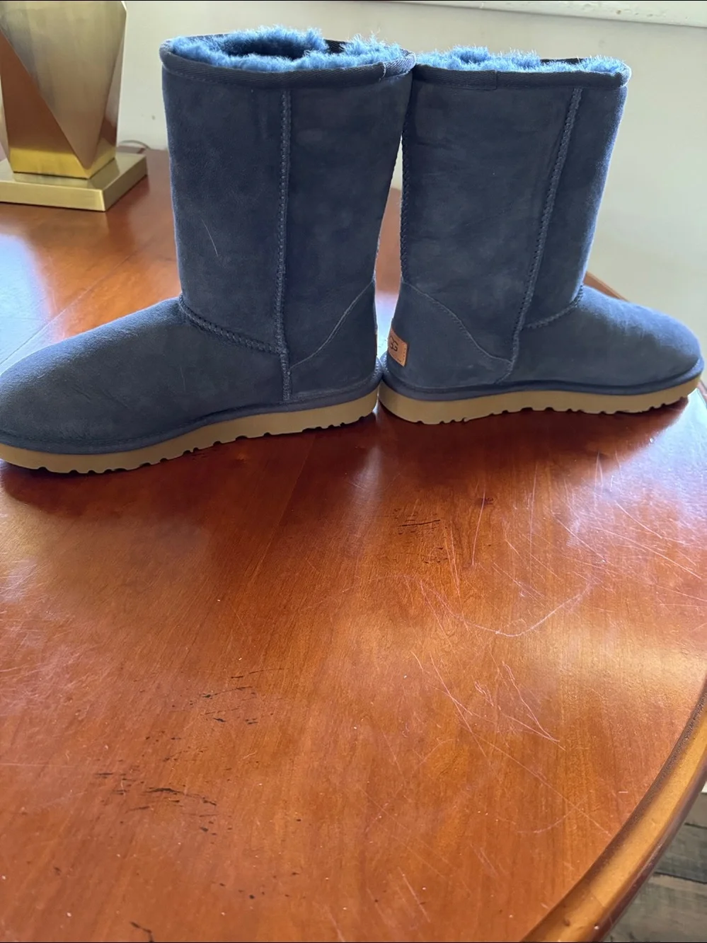 UGG Classic Short II boots. Shearling Winter Boots - Slate Blue Never worn